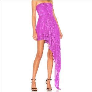 NBD purple sequin dress